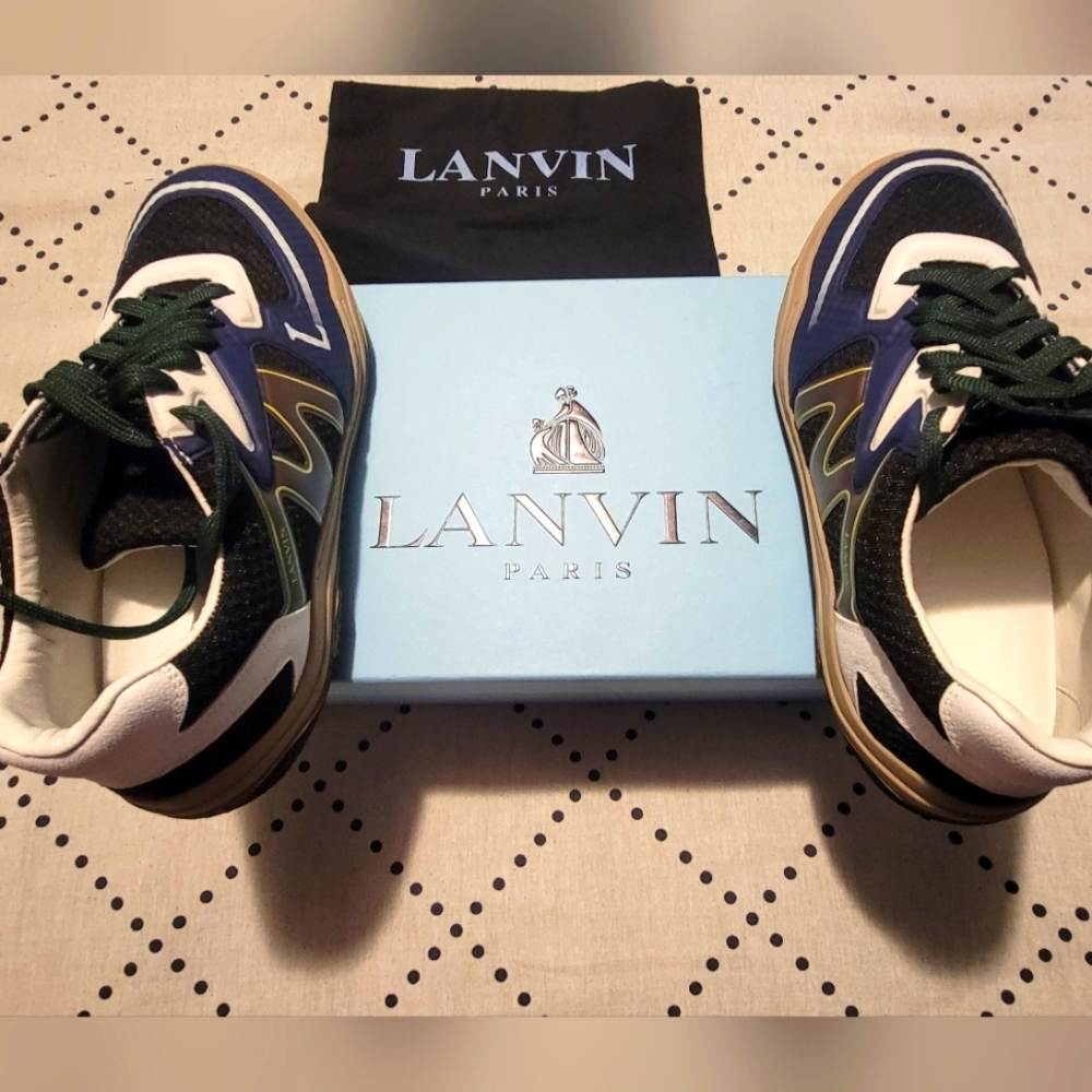 Lanvin Multicolor Sneakers. Size 11. Comes With Dust Bag and box.